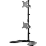 Vertical Dual Monitor Stand - for up to 27" VESA Monitors - Aluminum - Height Adjustable - Dual Monitor Mount for Desk