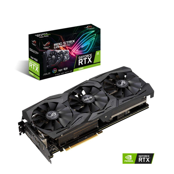 ASUS ROG STRIX GeForce RTX 2060 Advanced Overclocked 6G GDDR6 HDMI DP 1.4 Gaming Graphics Card (ROG-STRIX-RTX-2060-A6G)