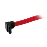 StarTech.com Right Angle SATA Cable - SATA cable - Serial ATA 150/300/600 - SATA (R) to SATA (R) - 3 ft - right-angled connector - red - SATARA36