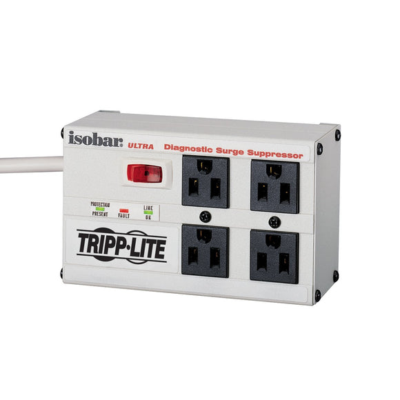 Tripp Lite ISOBAR4ULTRA Isobar Surge Protector Metal 4 Outlet 6 Feet Cord 3330 Joules