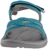 Northside Women's Carmella Flat Sandal, Teal/Gray, Size 6 M US