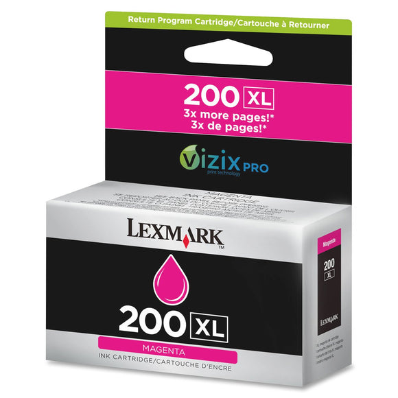 Lexmark 14L0176 200XL OfficeEdge Pro4000 Pro 5500 Ink Cartridge (Magenta) in Retail Packaging