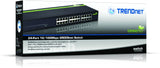 TRENDnet 24-Port Unmanaged 10/100 Mbps GREENnet Ethernet Rack-Mount Metal Housing Switch, TE100-S24g