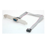 StarTech.com 1 Port 9in DB9 Serial Port Bracket to 10 Pin Header - Serial Port Header - DB9 Header Bracket - 1x IDC 10 Pin (F) 1x DB-9 (M) (PLATE9M)