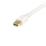 StarTech.com MDP2DPMM3MW 3m 10 ft White Mini DisplayPort to DisplayPort 1.2 Adapter Cable M/M - DisplayPort 4k with HBR2 Support - Mini DP to DP Cable