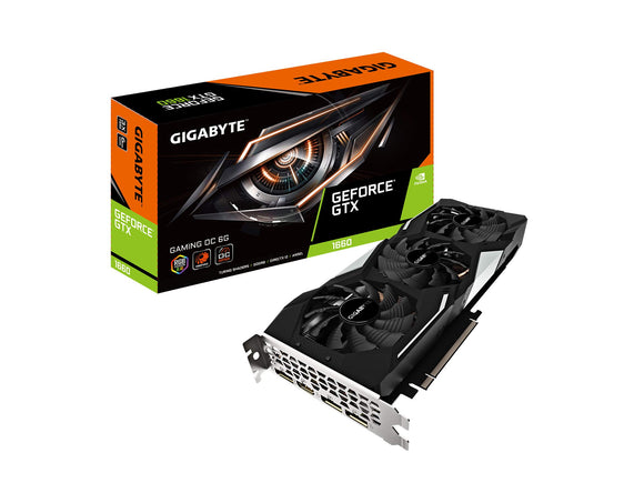Gigabyte GeForce GTX 1660 Gaming OC 6G Graphics Card, 3X Windforce Fans, 6GB 192-bit GDDR5, Gv-N1660GAMING OC-6GD Video Card