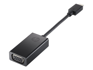 HP - External Video Adapter - VGA - USB-C - Black