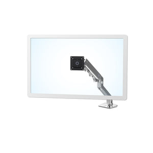 Ergotron 45-475-026 HX Desk Mount Monitor Arm in Polished Aluminum for 20-42 Lbs Monitors