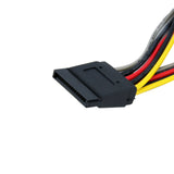 StarTech.com SATA to LP4 with 2x SATA Power Splitter Cable - Power splitter - SATA power (M) to 4 pin internal power, SATA power (F) - 6 in - PYOLP42SATA