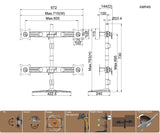 A Stand based mount that supports up to four 24in LED/LCD monitors, each weighin AMR4S