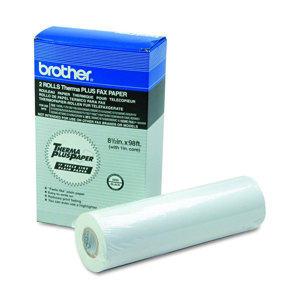 Brother Thermal Plus Fax Paper for Mfc-390mc2-Rolls8.5-Inch X 98-FeetRetail Packaging