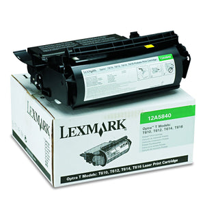 Lexmark Optra T 12A5840 Laser Cartridge 10K Sheets