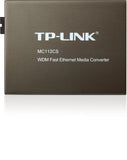 TP-Link WDM Fast Ethernet Media Converter, Up to 100Mbps RJ45 to 100M Single-Mode SC Fiber, 1310nm Transfer Data and 1550nm Receive Data (MC112CS)