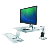 Ergotron 24-422-227 WorkFit-A with Suspended Keyboard, Platinum