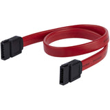 StarTech.com 12in SATA Serial ATA Cable - SATA Cable - Serial ATA 150/300 - SATA (F) to SATA (F) - 1 ft - red - SATA12