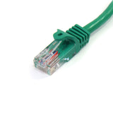 StarTech.com 45PATCH15GN Snagless RJ45 UTP Cat 5e Patch Cable, 15-Feet (Green)