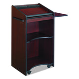 Safco Products Executive Mobile Lectern Mahogany, 8918MH