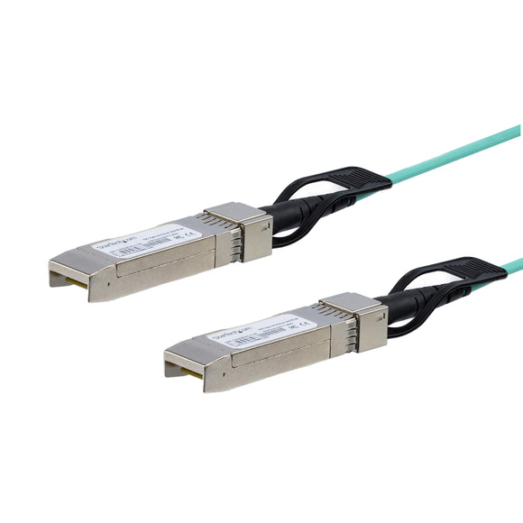 StarTech.com SFP10GAOC5M Cisco SFP-10G-AOC5M Compatible, 16.4'/5m, 10Gb SFP+ Cable, Active Optical Cable, SFP+ to SFP+, AOC Cable