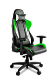 AROZZI Verona Pro V2 Premium Racing Style Gaming Chair with High Backrest, Recliner, Swivel, Tilt, Rocker and Seat Height Adjustment, Lumbar and Headrest Pillows Included, Green