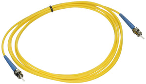 C2G 37120 OS2 Fiber Optic Cable - ST-ST 9/125 Simplex Single-Mode PVC Fiber Cable, Yellow (9.8 Feet, 3 Meters)