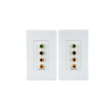 StarTech.com CPNTUTPWALLA Component Wall Plate Video Extender Over Cat 5 with Digital Audio