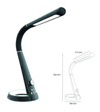 Royal Sovereign RDL-110U LED Desk Lamp with USB and Night Light Black & Titanium Grey with Chrome Accents