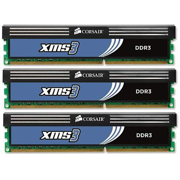 Corsair CMX6GX3M3A1600C9 6 GB PC3-12800 1600MHz 240-Pin DDR3 Core i7 Triple Channel Memory Kit