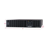 CyberPower OL1000RTXL2UN Smart App Online UPS System, 1000VA/900W, 8 Outlets, 2U Rack/Tower + Pre-Installed SNMP Card