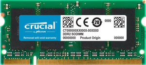 Crucial 2GB Single DDR2 800MHz PC2-6400 CL6 SODIMM 200-Pin Notebook Memory Module CT25664AC800