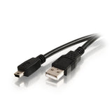 C2G/Cables to Go 27005 USB 2.0 A to Mini-B Cable, Black (2 Meter/6.56-Feet)