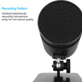 Cyber Acoustics USB Condenser Microphone for Podcasts, Gaming, Vocal, Music, Studio and Computer Recordings - Mic compatible with PC and Mac - Cardioid/Directional Recording Pattern (CVL-2001)