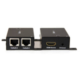 StarTech.com HDMI Over Dual CAT5 / CAT6 Extender with Infrared IR 100ft /30m HDMI Over Ethernet Cable Extender Power Free 1080p (ST121SHD30)