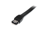 StarTech.com Shielded External eSATA Cable - eSATA cable - Serial ATA 150 - eSATA (M) to eSATA (M) - 3 ft - black - ESATA3