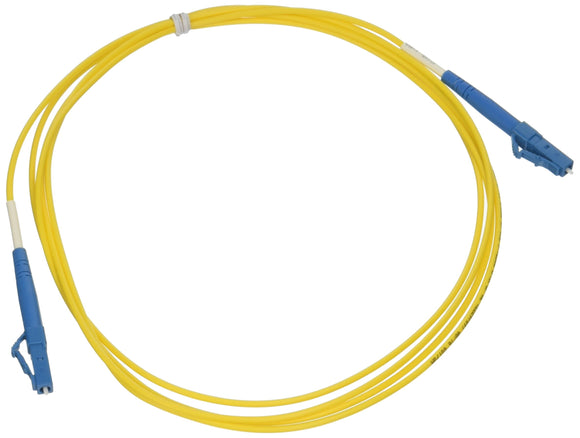 C2G 37104 OS2 Fiber Optic Cable - LC-LC 9/125 Simplex Single-Mode PVC Fiber Cable, Yellow (6.6 Feet, 2 Meters)