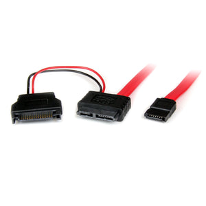 StarTech.com SLSATAF50CMS 0.5m Slimline SATA Female to SATA with SATA Power Cable Adapter