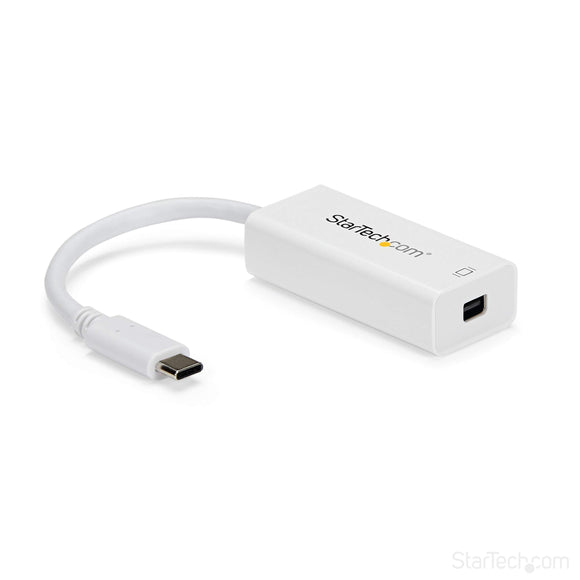 StarTech.com USB-C to Mini DisplayPort Adapter - 4K 60Hz - White - USB 3.1 Type-C to Mini DP Adapter (CDP2MDP)