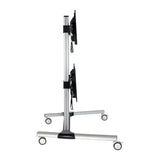 Quad Screen Mobile TV Video Wall Cart Height-Adjustable 45-55in