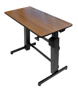 Ergotron WorkFit-D, Sit-Stand Desk (Walnut)