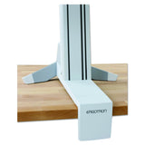 Ergotron WorkFit-S Dual Monitor with Worksurface and Stand, White