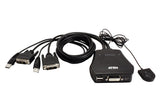 2-Port USB DVI KVM Switch