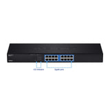 Gigabit Greennet Switch 16port 10/100/1000 Gbe Rj45