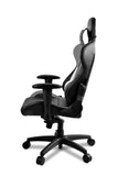 Arozzi Verona Pro V2 Premium Racing Style Gaming Chair with High Backrest, Recliner, Swivel, Tilt, Rocker and Seat Height Adjustment, Lumbar and Headrest Pillows Included, Gray