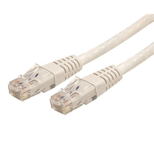 StarTech.com C6PATCH50WH Molded RJ45 UTP Gigabit Cat6 Patch Cable, 50-Feet (White)