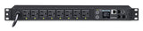 CyberPower PDU81001 Switched Metered-By-Outlet PDU, 100-120V/15A, 8 Outlets, 1U Rackmount