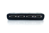 C2G 26479 USB to 4-Port DB9 Serial RS232 Adapter, TAA Compliant, Black