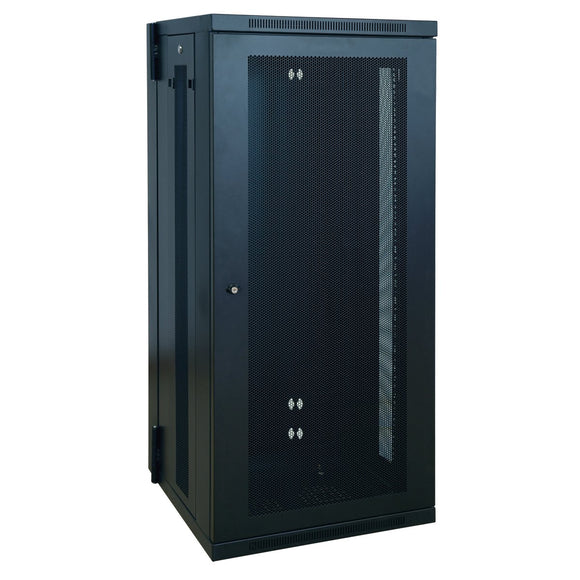 Tripp Lite 26U Wall Mount Rack Enclosure Cabinet with Door and Side Panels (Black)