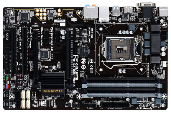 Open Box Gigabyte Intel B85 Express Chipset, Socket H3 LGA-1150 ATX DDR3 1600 Motherboard