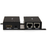 StarTech.com HDMI Over Dual CAT5 / CAT6 Extender with Infrared IR 100ft /30m HDMI Over Ethernet Cable Extender Power Free 1080p (ST121SHD30)