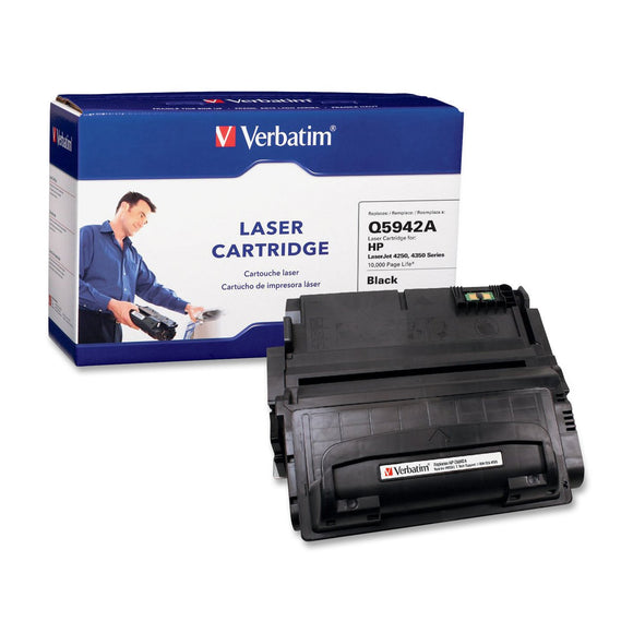 Verbatim HP Q5942A Remanufactured Laser Toner Cartridge, Black 95382