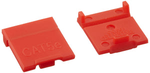 C2G 35204 Cat5e 90° RJ45 Unshielded Keystone Jack, Red